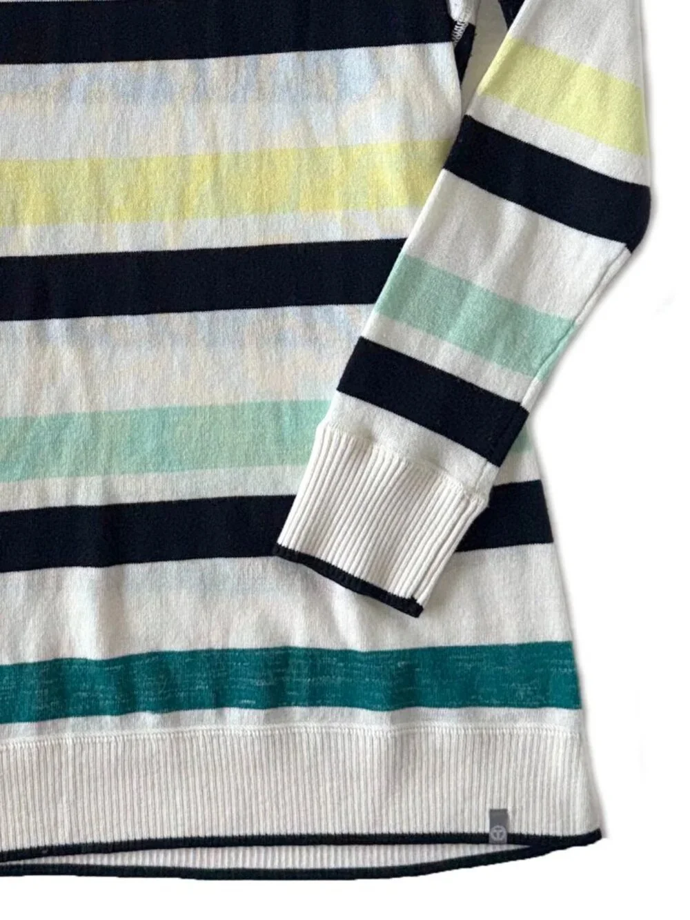 Talbots Tunic Striped Crewneck Sweater